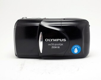 Olympus Stylus AF 35mm Point & Shoot Film Camera – Built-in Flash, Auto Focus, Compact Design (Renewed/Refurbished)