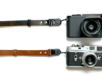 Camera leather Wrist Strap - Quick Release  - 35mm & Rangefinder Camera strap