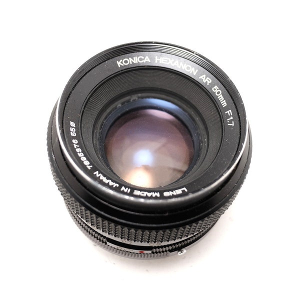Konica Hexanon 50mm 1.7 - Konica AR Mount - 35mm film camera lens.