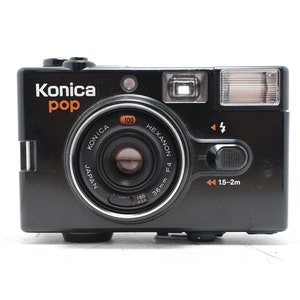 Konica Pop Vintage Film Cámara de disparo puntual de 35 mm imagen 1