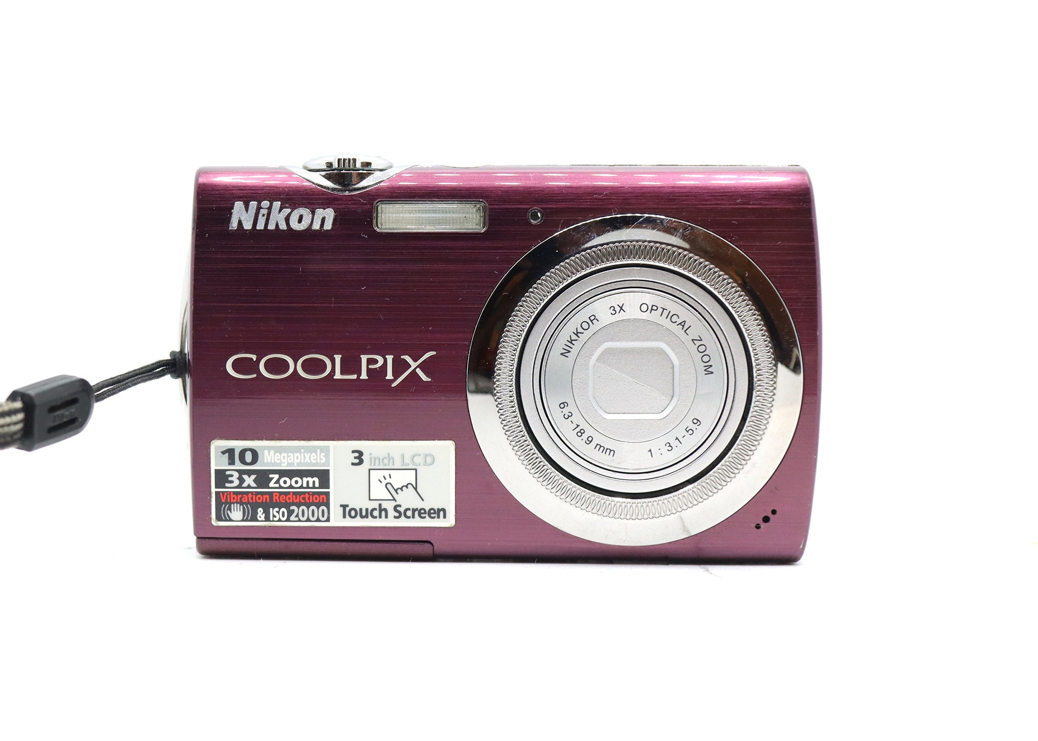 【美品】【スマホ転送OK】ニコン NIKON COOLPIX S230 ピンク Nikon COOLPIX S230 Pink Digital Camera 10.0MP 3x Optical