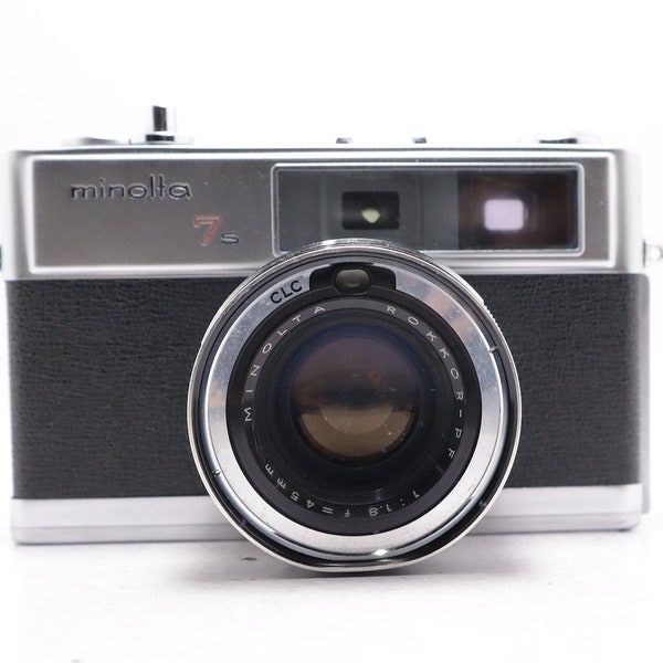 Minolta 7s- 45mm 1.8 lens - Vintage 35mm Rangefinder Camera