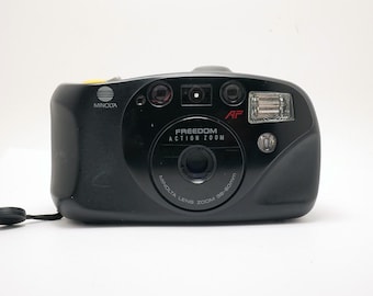 Minolta Freedom Action Zoom camera -  Vintage Film - 35mm point shoot camera