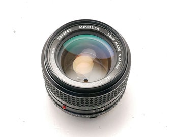 Minolta 50mm f/1.4 - MD Mount - 35mm film camera lens.