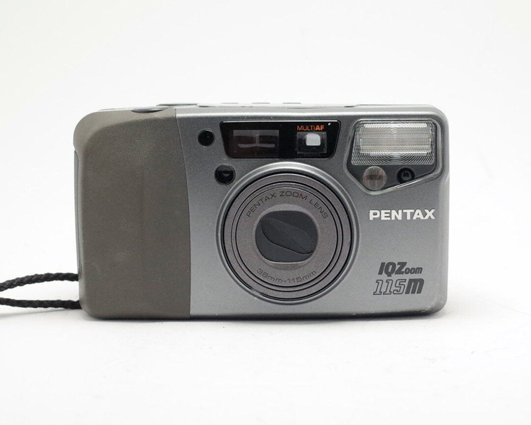 Pentax Iqzoom 115m Zoom Lens Camera Vintage Film 35mm Point Shoot