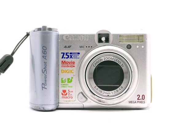 Canon Powershot A60 - Point and Shoot Digital Camera - Etsy Canon Powershot A60 - Point and Shoot Digital Camera - Etsy