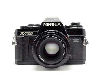 Minolta X-700 35mm camera - Rokkor 50mm f/2.0  lens - x700 Vintage SLR Camera