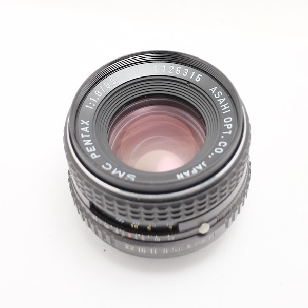 Pentax 55mm 1.8 lens - Vintage SLR - Pentax K Mount Camera