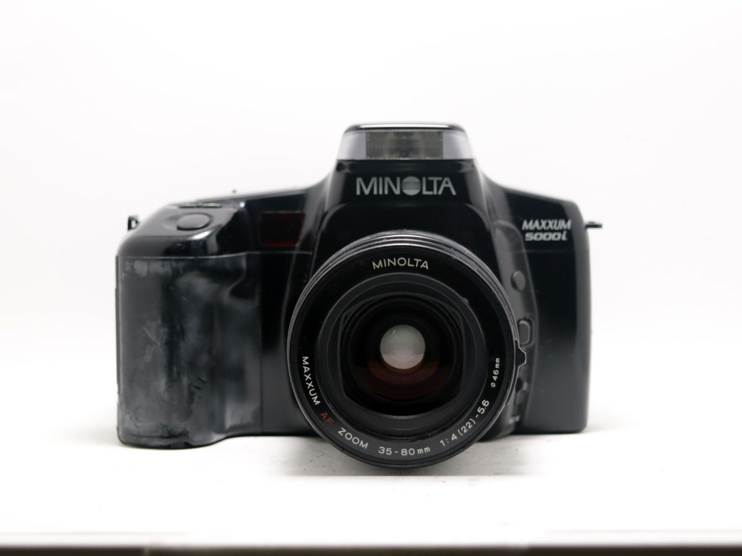 Minolta Maxxum 5000i 3580mm Lens Vintage SLR Camera Etsy