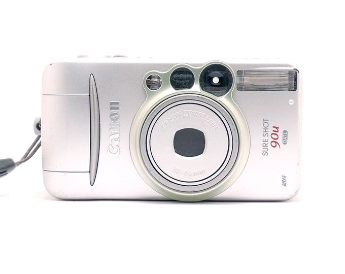 Canon Sure Shot 90U 3890mm Vintage Film 35mm Point Shoot Camera Etsy