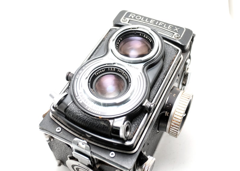 Rolleiflex 3.5T TLR 6x6 Tessar 75mm 2.8 Medium Format Camera Rollei Twin Lens Reflex image 2