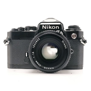 Nikon FE -  Nikkor 50mm f/1.8  lens - Vintage SLR Camera