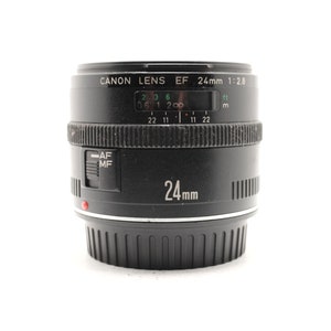 Canon EF 24mm f/2.8 - Canon Autofocus EF Mount - 35mm film camera lens.