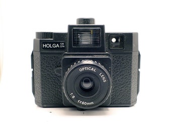 Holga 120CFN with Flash 6x6 Medium Format  - Vintage Film - 120mm point shoot camera