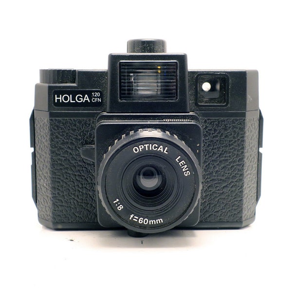 Holga 120CFN with Flash 6x6 Medium Format  - Vintage Film - 120mm point shoot camera