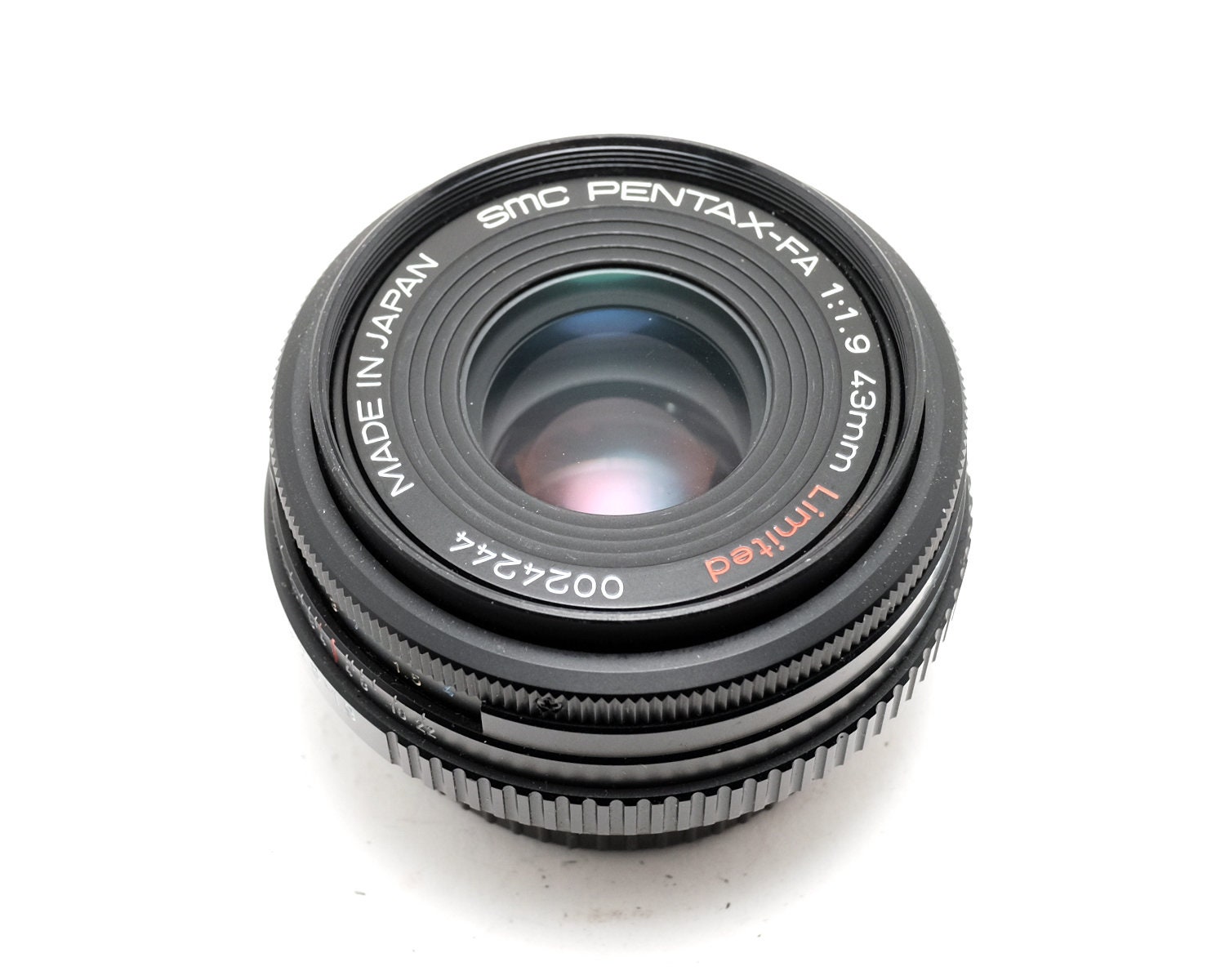 Pentax FA Pancake 43mm F/1.9 Limited Pentax K Mount 35mm Film Camera Lens.  - Etsy