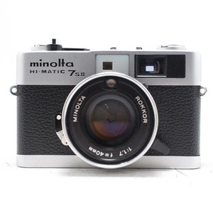 Minolta Hi Matic 7sII  - 40mm f/1.7 Lens 7 S II - Vintage 35mm Rangefinder Camera