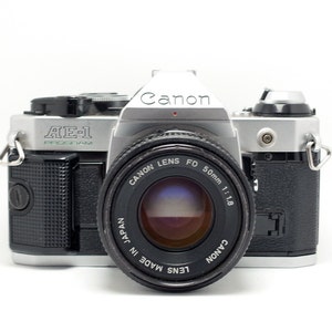 Canon AE-1 Program - 50mm 1.8 Prime Lens - Vintage SLR Camera