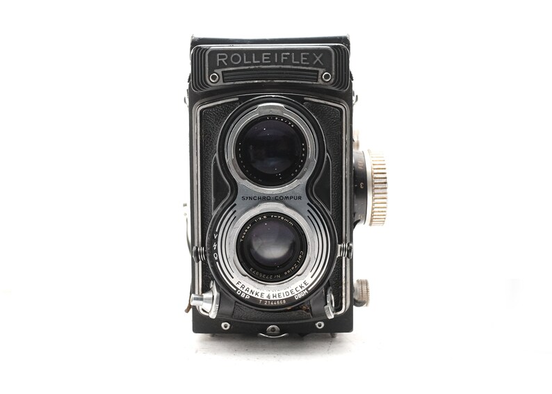 Rolleiflex 3.5T TLR 6x6 Tessar 75mm 2.8 Medium Format Camera Rollei Twin Lens Reflex image 6