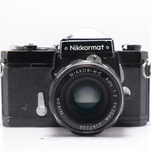 Nikon Nikkormat Nikomat -  Nikkor 50mm f/2 lens - Vintage 35mm SLR Camera