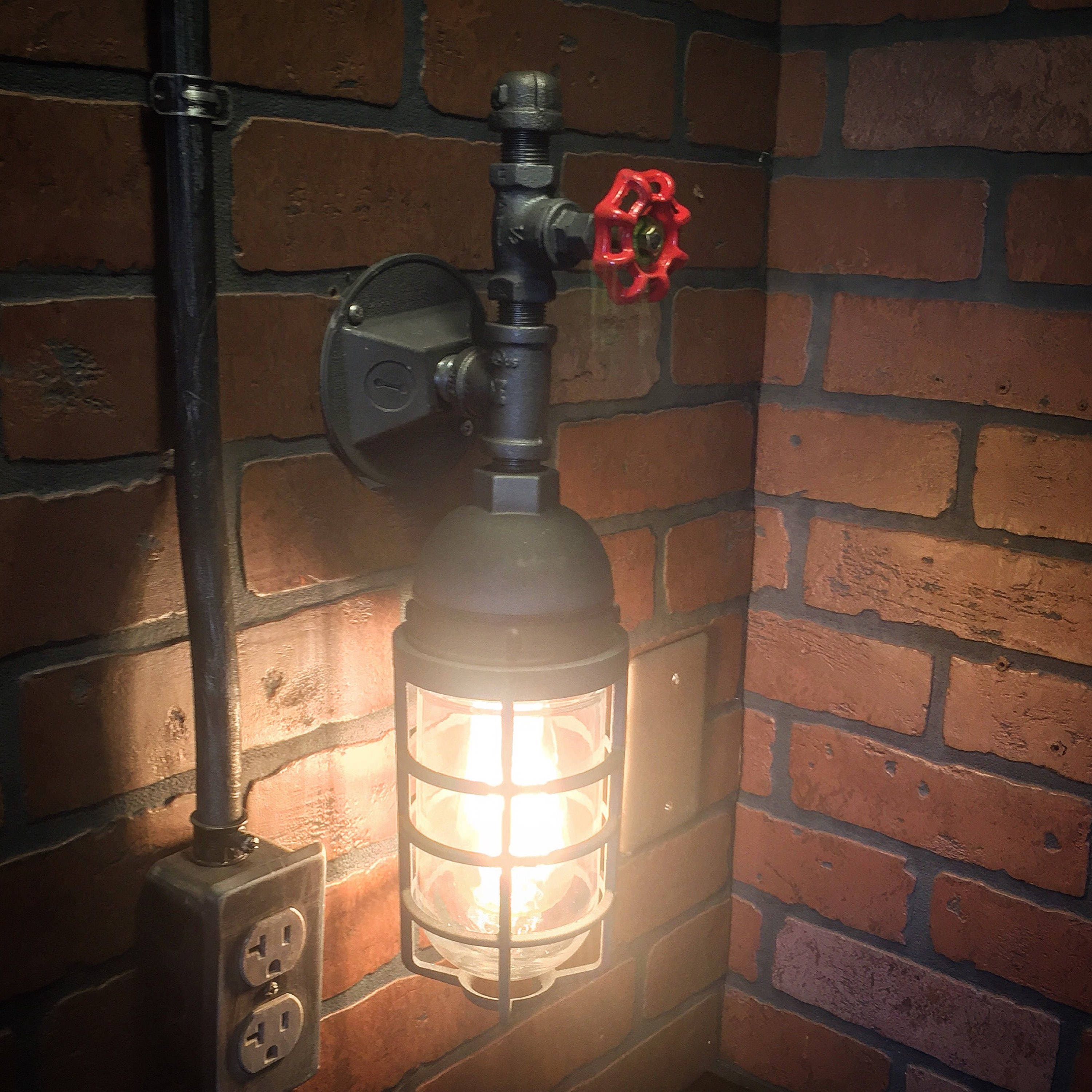 Steampunk Wall Sconce Streamline Cage Light with ...