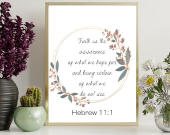 Hebrews 11:1 Digital Wall Print