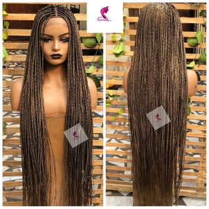 Braided wig, braidswig,handmade wig, knotless braids, wig for Black women, 30inches braids, box Braids. Closure wig