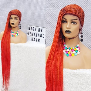 Feed In Braids Wig for black women gift for women full lace front Unit cornrow wigs dreadlock faux loc wig Ghana ket braids Cornrow knotless