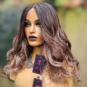 Micro braided wig for black women,senegalese twists,closure micro braids in shades of brown,french curl tiny twists ready to ship cheap hai