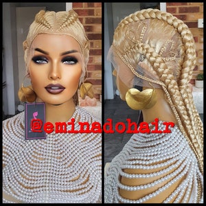 Knotless braid wig for black women gift for women  full lace front wig cornrow wigs dreadlock faux loc wig twist box braid wig ghana weave