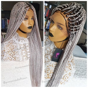 Braided Wigs, Braided Wig for Black Women, Lace Wig, Twists Wig, Braid Wig, Braided Lace Wigs, Handmade, Wigs, Lace Front Braided Wigs