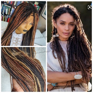 Synthetic dread locs. Braided Wig, Lisa bonet locs.Faux locs. Handmade dreads, Crochet locs
