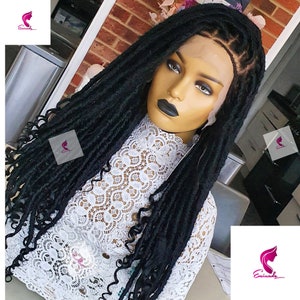 Braidswigs. Braided dread locs, Nu locs, crochet locs wig.Goddess Faux locs.