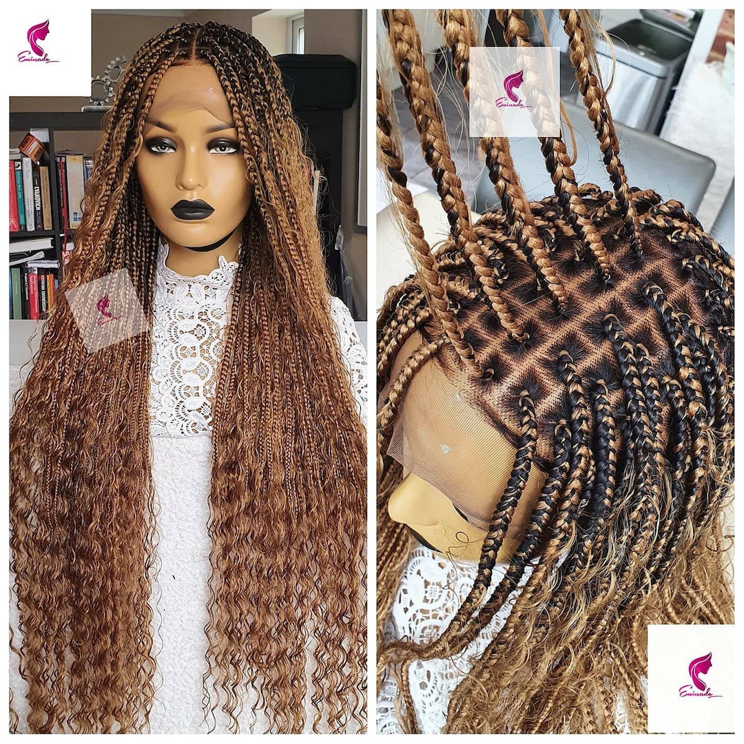 Braidswig,knotless Braids, Braided Wig,wig for Black Women,boho Braids