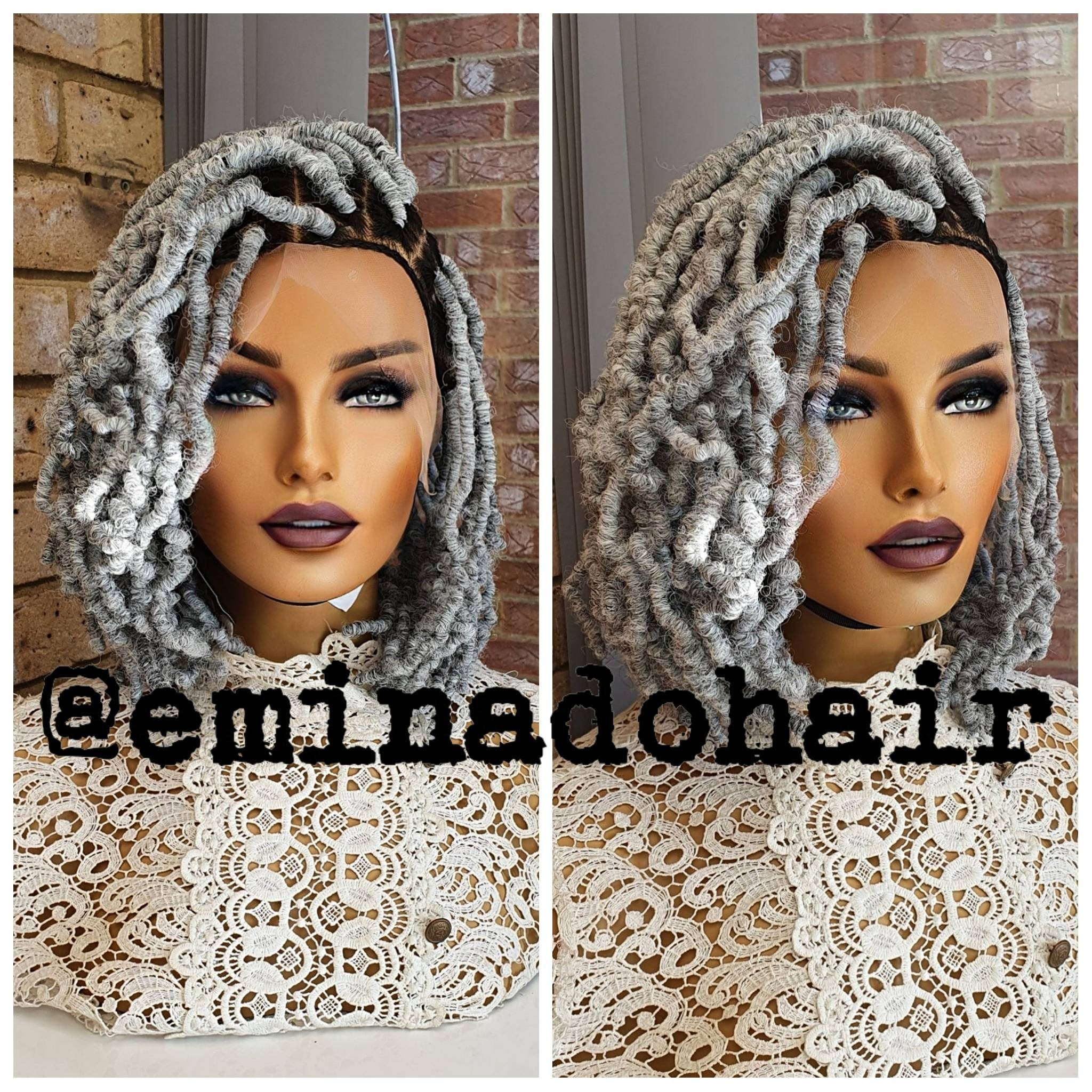 Sister Locs Glueless Braided Wig Braids Wig Wig for Black - Etsy