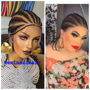 Ready to Ship Knotless braid wig for black women gift for women  full lace front wig cornrow wigs dreadlock faux loc wig twist box braid wig