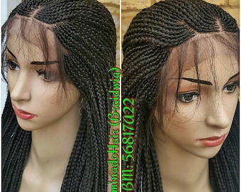 Knotless Box Braided Wig: Full Lace, Ombre 30, Glueless