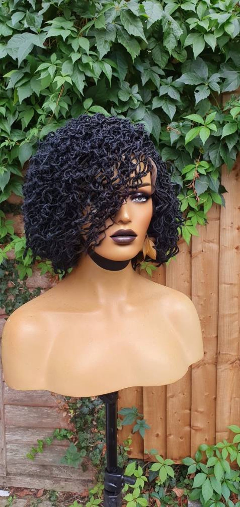 Sister Locs Glueless Braided Wig Braids Wig Wig for Black Etsy