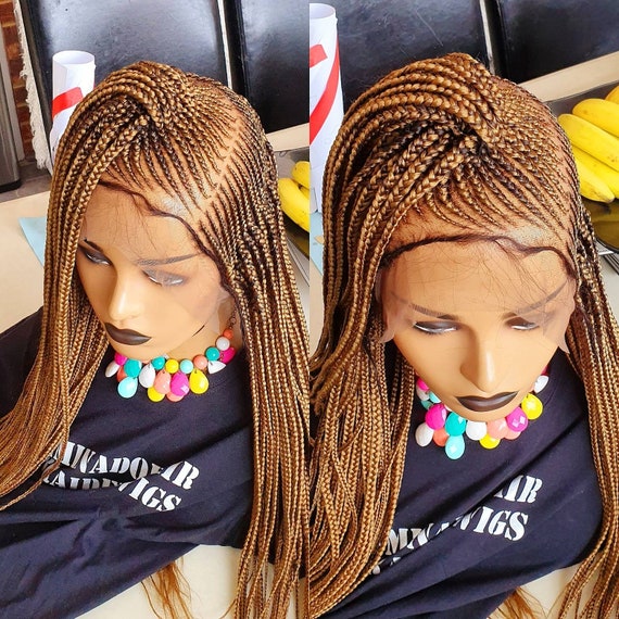 Knotless Braid Wig for Black Women Gift for Women Full Lace Front Wig Cornrow Wigs Dreadlock Faux Loc Wig Twist Box Braid Wig Ghana Weave Etsy