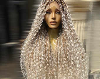 613 Blonde Full Lace Braided Wig, Knotless Box Braids (30-36  display picture 1