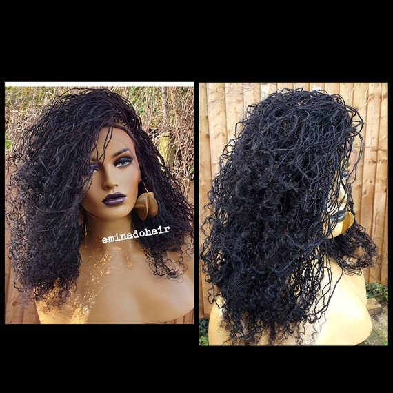 Parrucche Intrecciate Nere Donne Nere: Parrucche Anteriori A Pizzo Full Resistenti Al Calore Di Alta Qualà Con Capelli Bambini Da 37,98 € | DHgate - Foto 6