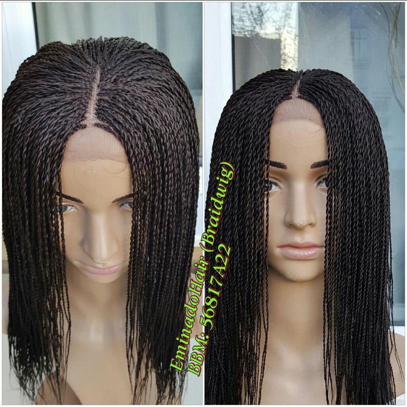Braided Wig Senegalese Twist Brown Colour 33 18 20 Inches Etsy