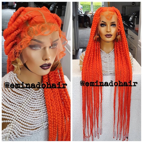 Braided Wig,braidswig,full Lace Wig, Knotless Jumbo Box