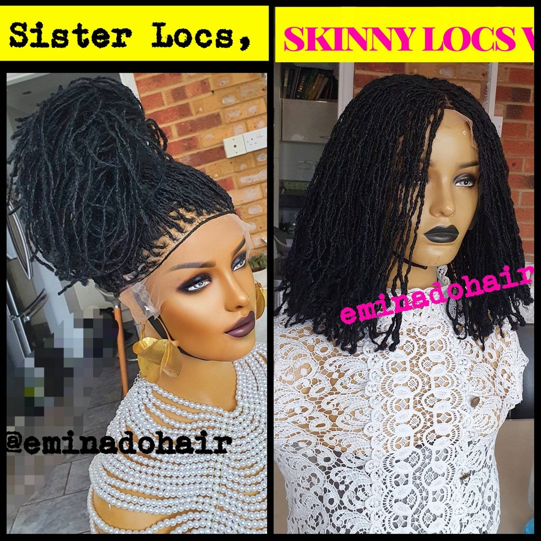 Sister locs Braided WigBraids wig for black women handmade Etsy 日本
