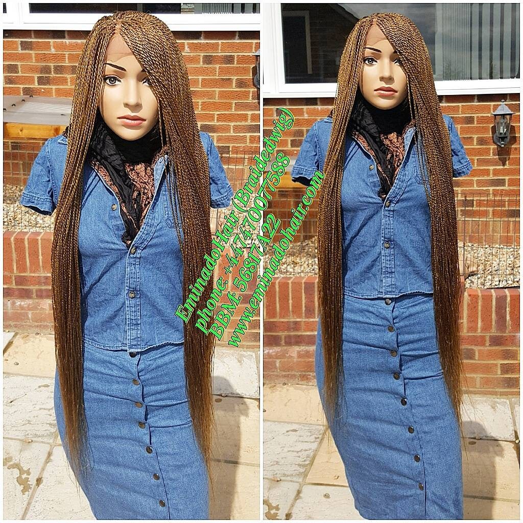 Braided Wig Senegalese Twist Long 30 32 Inches Braidwig Etsy