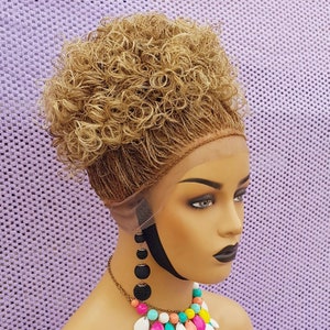 Senegalese Micro twist,Braided Wig, braids.Colour 27 mixed with 613. Full lace wig Knotless braid wig for black women handmade micro braids