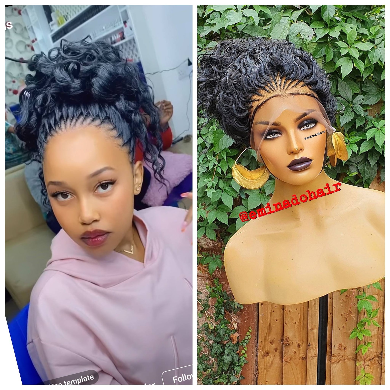 Tree Braids Knotless Braid Wig for Black Women Gift for Women Etsy