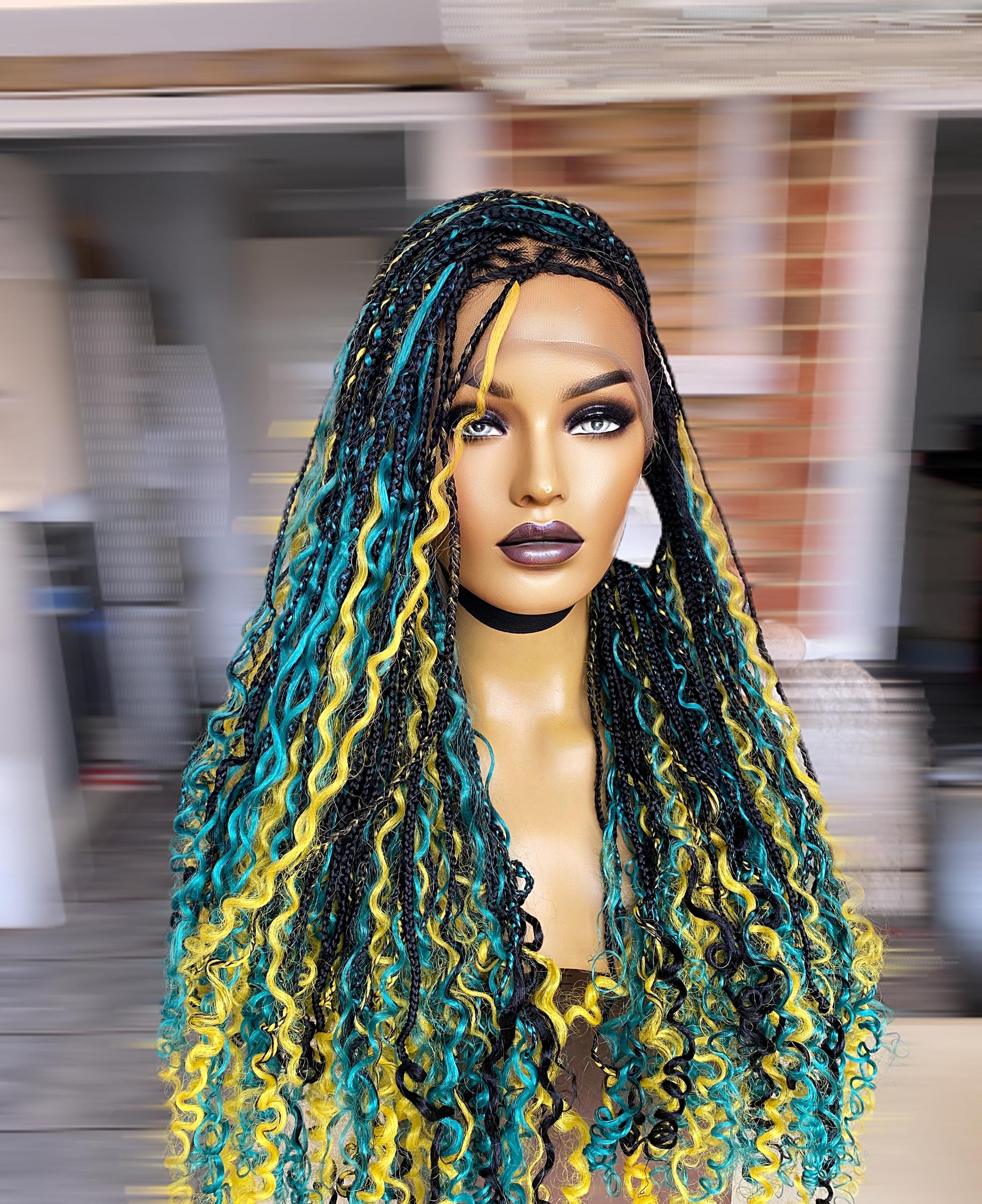 Box braids with curl France