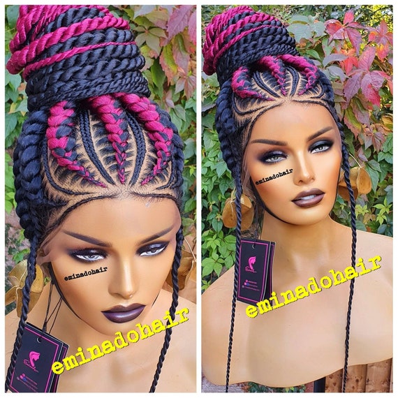 Braided eyebrow cheap wigs
