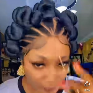 Braided Wig,braidswig,Cornrow wig,deep wave Curl wig,Ghana weave,fulan feedin braids. Full lace wig for black women